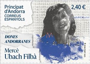 Stamp, Mercè Ubach Filbà, Policewoman, Andorra, Spanish Administration,  , Police, Women