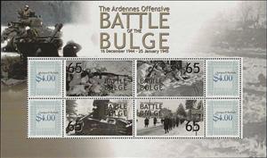Souvenir Sheet, Battle of the Bulge, Antigua and Barbuda,  , Second World War, Tanks