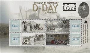 Souvenir Sheet, D-Day, Antigua and Barbuda,  , Second World War