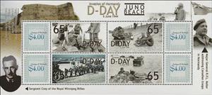 Souvenir Sheet, D-Day, Antigua and Barbuda,  , Second World War