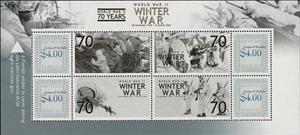 Souvenir Sheet, Winter War, Antigua and Barbuda,  , Second World War