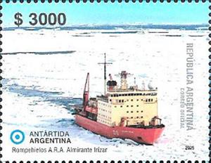 Stamp, Supply Ship Admiral Irizar, Argentina,  , Science, Ships