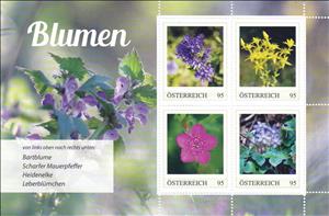 Mini Sheet, Flowers, Austria,  , Flowers