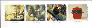 Booklet Pane, Booklet 200 Year Royal Museum of Fine Arts, Belgium,  , Anniversaries and Jubilees, Landscapes, Museums, Paintings