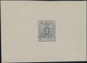 Souvenir Sheet, Coat of Arms Small Lion - Reprint, Belgium,  , Coats of Arms, Heraldic Animals