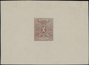 Souvenir Sheet, Coat of Arms Small Lion - Reprint, Belgium,  , Coats of Arms, Heraldic Animals