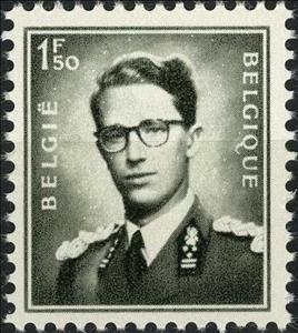 Stamp, King Baudouin (1930-1993), Belgium,  , Famous People, Heads of State, Kings, Men, Royalty, Uniforms
