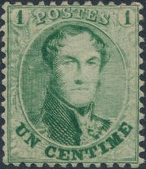 King Leopold I - Medaillon with Perforation 12½ x 13½