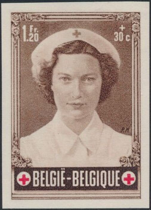 Princess Joséphine-Charlotte (1927-2005) as a Nurse