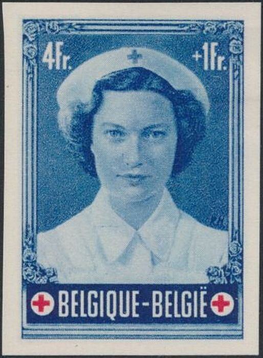 Princess Joséphine-Charlotte (1927-2005) as a Nurse