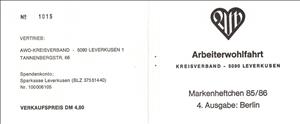 Booklet, Booklet-Welfare Flowers, bird and butterfly, Berlin,  , Butterflies and Moths, Flowers, Miniatures, Plants (Flora)