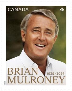 Stamp, Brian Mulroney, Prime Minister, Canada,  , Famous People, Politicians