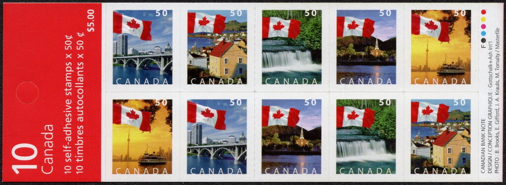 Flag and landmarks (2005) - Booklet Pane
