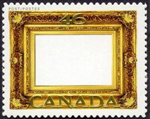 Stamp, Gold Leaf Frame, Canada,  , Golden Objects