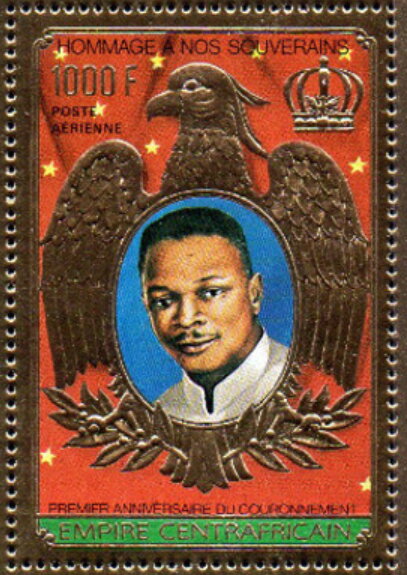 Emperor Bokassa and golden eagle