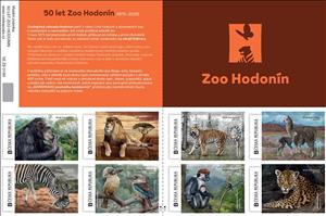 Booklet, 50 Let Zoo HodonÍn, Czech Republic,  , Animals (Fauna), Anniversaries and Jubilees, Apes, Jaguars, Лев, Llamas, Monkeys, Zoos