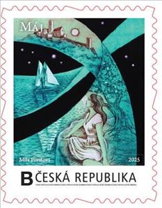Stamp, Máj–11, Czech Republic,  , Books