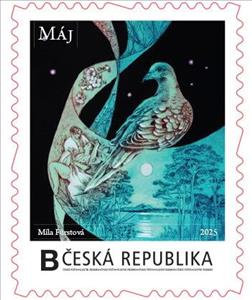 Stamp, Máj–14, Czech Republic,  , Books