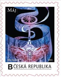 Stamp, Máj–16, Czech Republic,  , Books