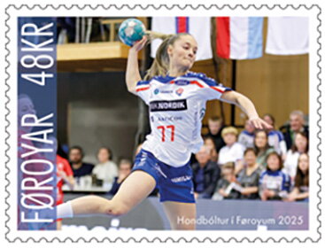 Stamp, Women's Handball, Faroe Islands,  , Handball, Sports