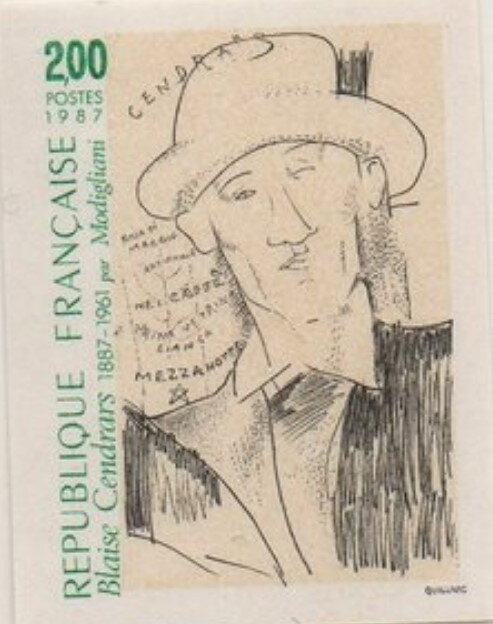 Cendrars Blaise (1887-1961) by Modigliani