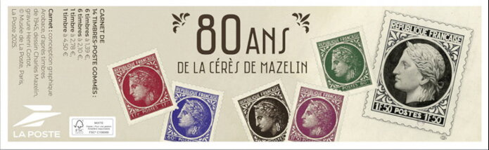 Booklet, Ceres by Mazelin, 80 Years, France,  , Stamps, Women