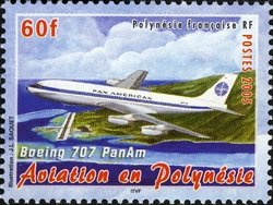 1963 - 1st foreign flight Boing 707 of PanAm