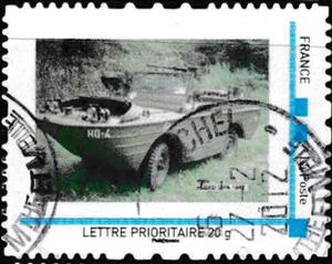 Stamp, 1941 Ford General Purpose Amphibious Jeep /GPA/ Sea Jeep, France,  , Cars, Personal Water Crafts, Second World War, Vehicles