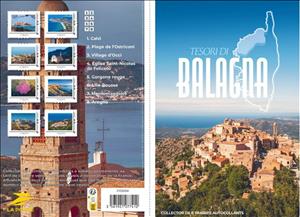 Mini Sheet, Balagna, France,  , Beaches, Churches - Cathedrals - Basilicas - Chapels, Coastal Areas, Corals and Sponges, Islands, Landscapes, Mountains, Townscapes / City Views
