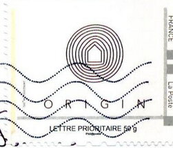 Stamp, Origin, France,  , Geometric Shapes