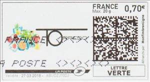 Stamp, Toppedo, France,  , Fruits and Berries