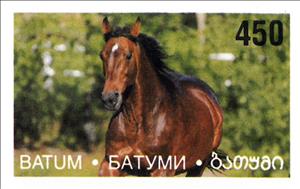 Stamp, Horse, Georgia, Batumi,  , Animals (Fauna), Horses, Mammals