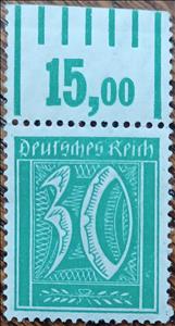 Stamp with Collectible Margin, Numeral, German Realm,  , Numbers