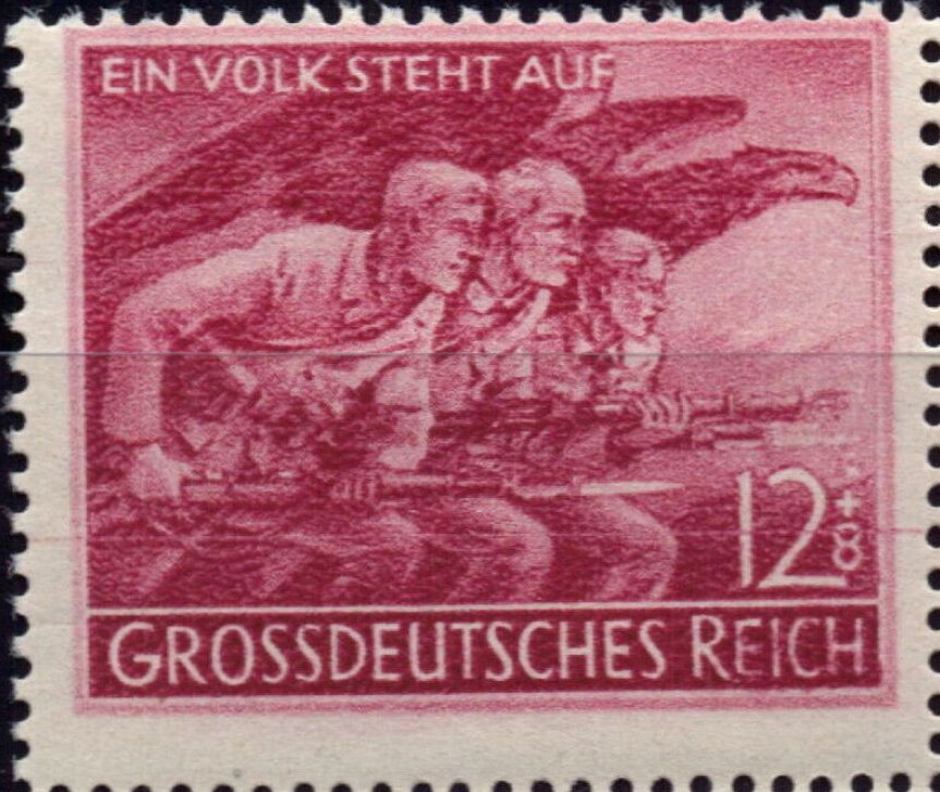 Volkssturm members, eagle