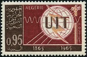 Stamp, International Telecommunications Union, Algeria,  