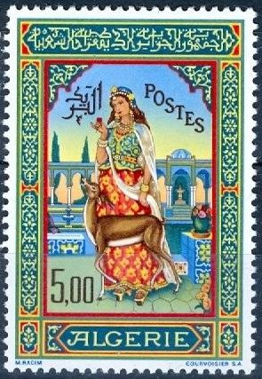 Algerian princess and antelope