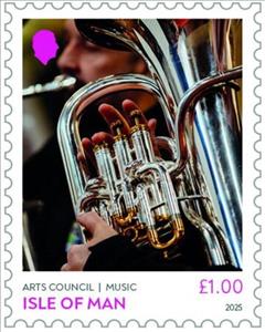 Stamp, Music, Isle of Man,  , Musical Instruments