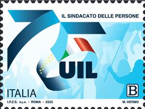 Stamp, Italian Workers Union, 75 Years, Italy,  , Anniversaries and Jubilees, Labour Organisations