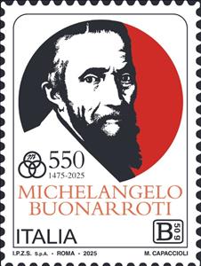 Stamp, Michelangelo Buonarroti, Artist, Italy,  , Artists, Famous People, Painters