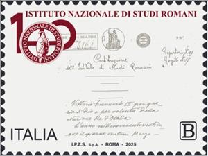 Stamp, National Institute of Roman Studies, Centenary, Italy,  , Historians, Schools