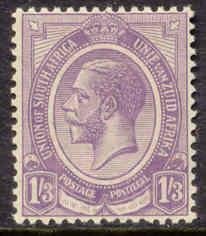 Stamp, King George V, South Africa,  