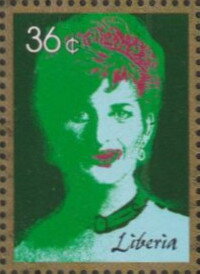 Stamp, Diana, Liberia,  , Famous People, Princesses, Royalty, Women