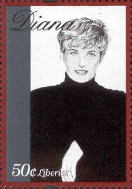 Stamp, Diana, Liberia,  , Famous People, Princesses, Royalty, Women