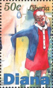 Stamp, Diana, Liberia,  , Famous People, Princesses, Royalty, Women
