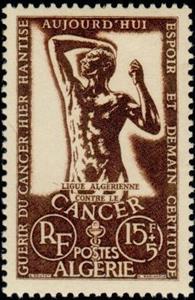 Stamp, Statue, Algeria,  