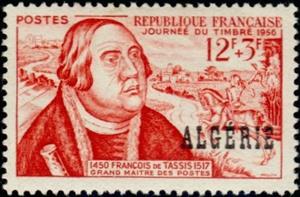 Stamp, F. de Tassis, Algeria,  
