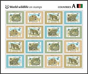 Mini Sheet, Leopard (Panthera pardus), Liberia,  , Animals (Fauna), Leopards, Mammals, Wild Cats