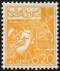 Stamp, Industry, Algeria,  