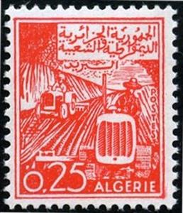 Stamp, Agriculture, Algeria,  
