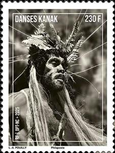 Stamp, Kanak Dancers, New Caledonia,  , Dance